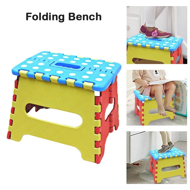 Lightweight Folding Step Stool Bench