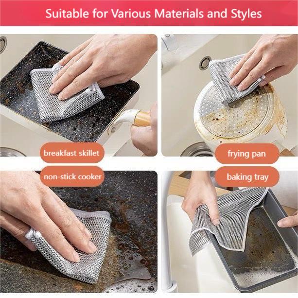 Imported Steel Wire Mesh Kitchen Cleaning Cloth