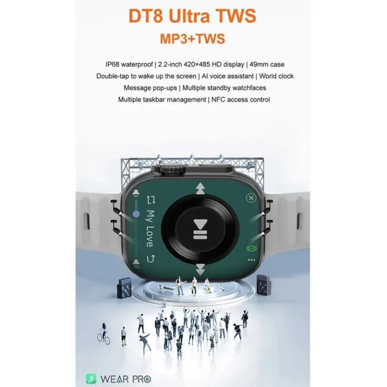 DT8 Ultra Sports SmartWatch