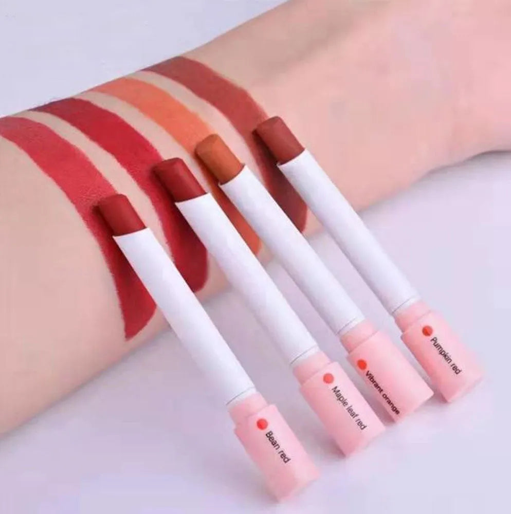 Heng Fang HEY GIRL Matte Wonderful Smoke Tube Lipstick (4 lipstick in one packet)