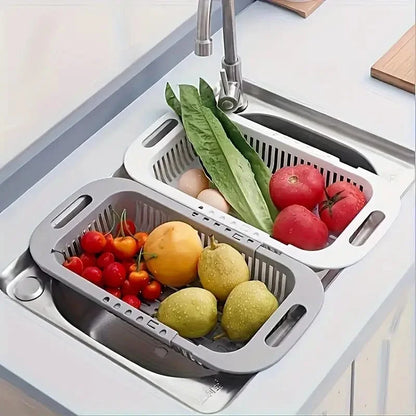 Adjustable Sink Drain Basket (For Washing Fruits, Vegetables, and Utensils)