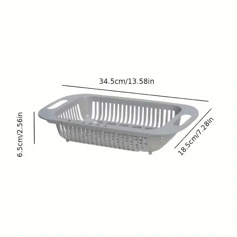 Adjustable Sink Drain Basket (For Washing Fruits, Vegetables, and Utensils)